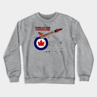 Canadian Avro CF-105 Arrow (light) Crewneck Sweatshirt